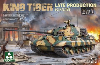 Takom TAK2130 WWII German Heavy Tank Sd.Kfz182 King TigerÂ  Late Production 2in1 1:35