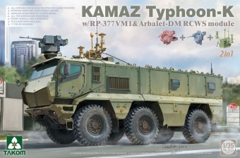 Takom TAK2173 Kamaz Typhoon-K w/RP-377VM1 & Arbalet-DM RCWS Module 2in1 1:35