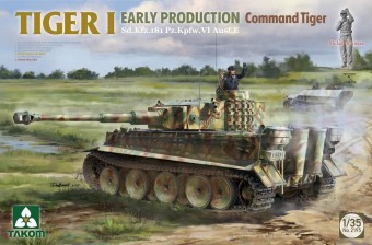 Takom TAK2195 TIGER I EARLY-PRODUCTION Sd.Kfz.181 Pz.Kpfw.VI Ausf.E Command Tiger 1:35
