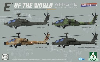 Takom TAK2603 E' OF THE WORLD AH-64E ATTACK HELICOPTER (LIMITED EDITION) 1:35