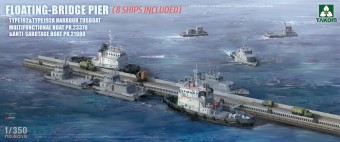 Takom TAK6015 Floating-Bridge Pier (8 Ships Included) 1:350