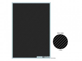 TAMIYA 12682 Carbon Pattern Decal - Twill Weave/Extra Fine