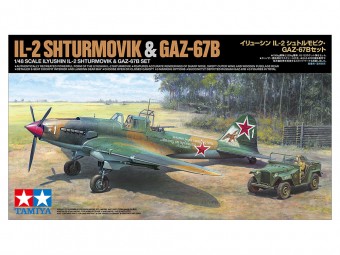 TAMIYA 25212 1:48 Ilyushin IL-2 Shturmovik and GAZ-67B Set