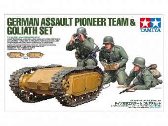 TAMIYA 35357 1:35 German Assault Pioneer Team & Goliath Set 