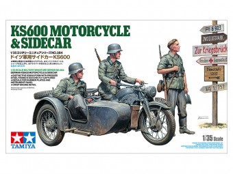 Tamiya 35384 1:35 German Zundapp KS600 Motorcycle and Sidecar