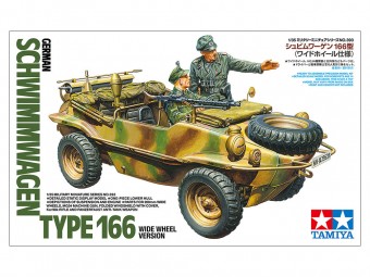 Tamiya 35393 1:35 German Schwimmwagen Type 166 Wide Wheel Version - 2 figures