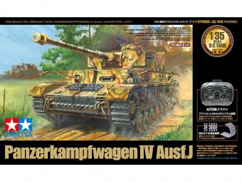 Tamiya 48218 1:35 RC German Tank Panzerkampfwagen IV Ausf. J w/Control Unit