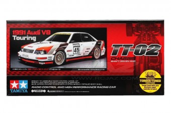 Tamiya 58682 1:10 Audi V8 Touring (TT-02) 1991 - model with the possibility of installing radio control