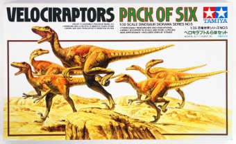 TAMIYA 60105 1:35 Velociraptors Diorama Pack Of Six