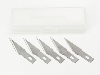 TAMIYA 74099 Modeler’s Knife Pro Replacement Blade, Straight -5 pcs