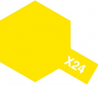 TAMIYA 81024 X-24 Clear Yellow - Acrylic Paint (Gloss) 23 ml 
