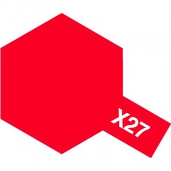 Tamiya 81027 X-27 Clear Red - Acrylic Paint (Gloss) 23 ml
