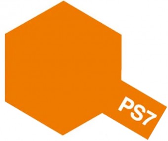 TAMIYA 86007 PS-7 Orange - Spray for Polycarbonate Models (100 ml)