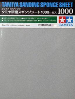 Tamiya 87149 Sanding Sponge Sheet 1000