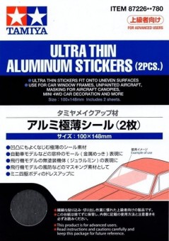 Tamiya 87226 Ultra Thin Aluminum Stickers (2 pcs.)