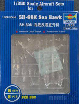 Trumpeter 06254 SH-60K Sea Hawk (6 aircraft) 1:350