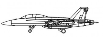Trumpeter 06289 EA-18G Growler 1:350