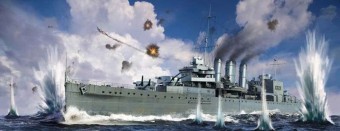 Trumpeter 06734 HMS Cornwall 1:700