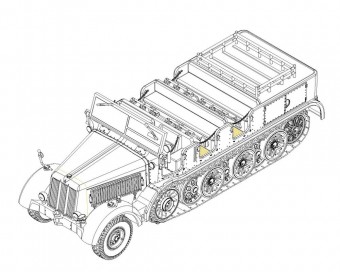 Trumpeter 07403 Sd.Kfz.8 Schwerer Zugkraftwagen 12t 1:72