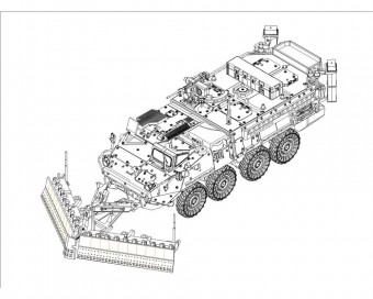 Trumpeter 07427 M1132 Stryker Engineer Squad Vehicle w/SMP&AMP 1:72