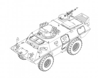 Trumpeter 07440 M706 Commando Armored Car Product Improved 1:72