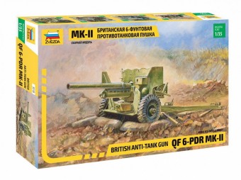 Zvezda 3518 1:35 BRITISH 6-pdr ANTI-TANK GUN
