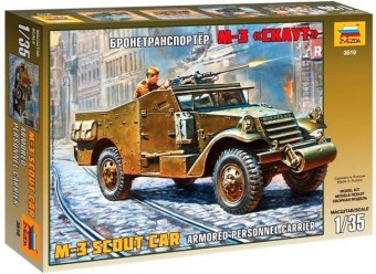 Zvezda 3519 1:35 Armored personnel carrier M-3 Scout Car