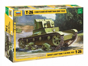 Zvezda 3542 1:35 Soviet Light Tank T-26 Mod. 1932