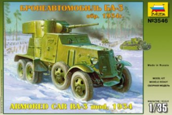 Zvezda 3546 1:35 Armored car Ba -3 mod. 1934
