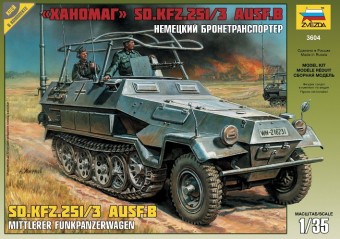 Zvezda 3604 1:35 Sonderkraftfahrzeug 251/3 AUSF.B RADIO CAR