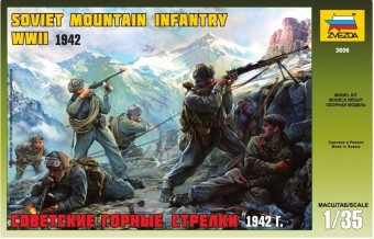 ZVEZDA 3606 1:35 SOVIET MOUNTAIN TROOP WWII - 6 figures