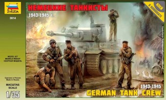 ZVEZDA 3614 1:35 German Tank Crew WWII Late (1943-1945) - 5 figures