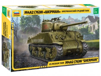 ZVEZDA 3645 1:35 American medium tank M4A2(76)W Sherman