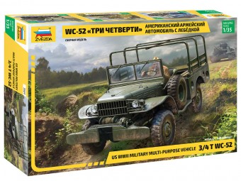 ZVEZDA 3664 1:35 American army vehicle WC-52 Three-quarters with winch