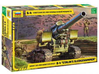 Zvezda 3704 1:35 Soviet 203-mm Howitzer m1931 B-4 Stalin's Sledgehammer