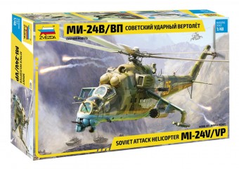ZVEZDA 4823 1:48 Soviet attack helicopter MI-24V/VP