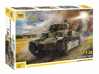 Zvezda 5064 1:72 T-28 Soviet Tank