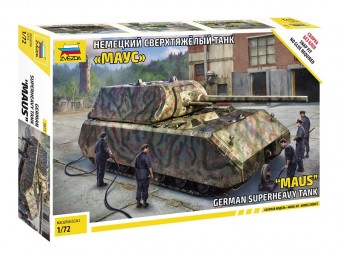 ZVEZDA 5073 1:72 German Superheavy Tank MAUS - snap-fit