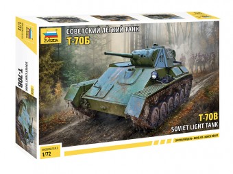 Zvezda 5078 1:72 Soviet Light Tank T-70B