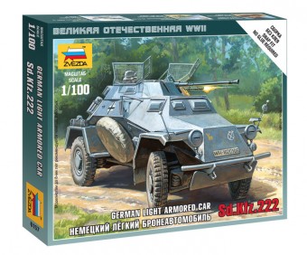 Zvezda 6157 1:100 Sonderkraftfahrzeug 222 Armored Car