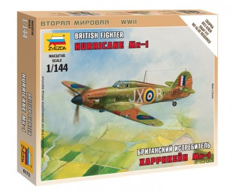 Zvezda 6173 1:144 British Fighter Hurricane Mk-1 - Snap Fit