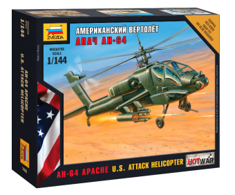 ZVEZDA 7408 1:144 McDonnell-Douglas AH-64 Apache