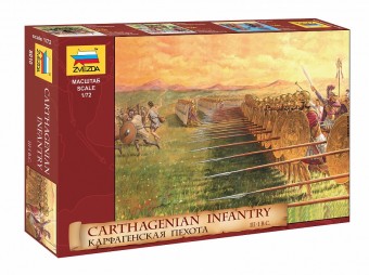 Zvezda 8010 1:72 CARTHAGINIAN INFANTRY - 42 figures