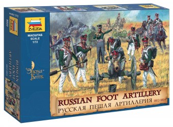 Zvezda 8022 1:72 RUSSIAN FOOT ARTILLERY 1812-15