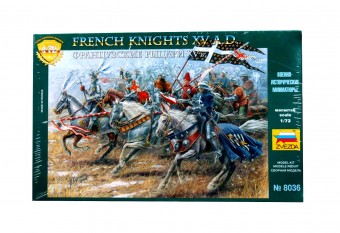 Zvezda 8036 1:72 FRENCH KNIGHTS - 19 FIGURES