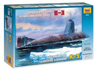 ZVEZDA 9035 1:350 K-3 November Class Nuclear Submarine