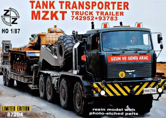ZZ Modell ZZ87204 Volat MZKT Tank Transporter Limited Edit Edition 1:87