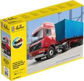 Heller 57702 Starter Kit F12-20 Globetrotter & Container semi trailer 1:32