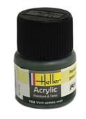 Heller 9102 Acrylic Paint 102 vert armee mat 