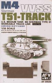 AFV-Club 35026 M4/M3 T51 Sherman Tracks 1:35